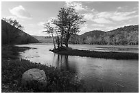 Upper New River. New River Gorge National Park and Preserve ( black and white)