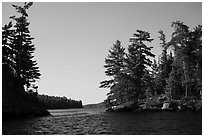 Kings Williams Narrows. Voyageurs National Park ( black and white)