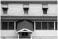 Kettle Falls Hotel facade. Voyageurs National Park ( black and white)