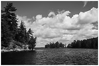 Browns Bay. Voyageurs National Park ( black and white)