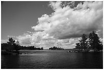 American Channel, Rainy Lake. Voyageurs National Park ( black and white)