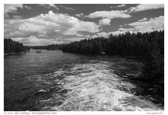 Below Kettle Falls. Voyageurs National Park (black and white)