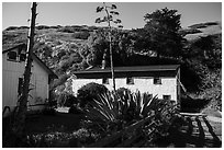 Visitor center, Santa Cruz Island. Channel Islands National Park ( black and white)
