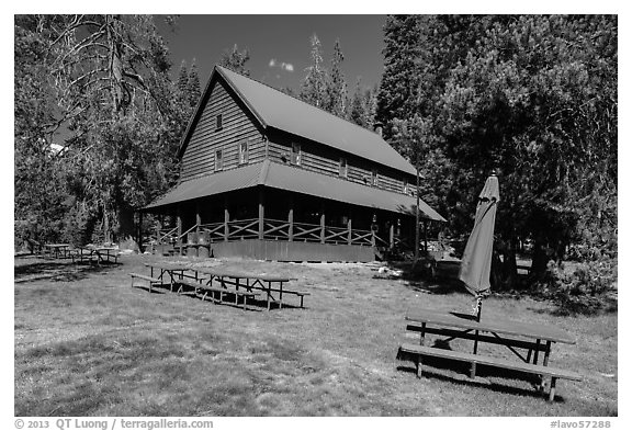 Drakesbad Guest Ranch. Lassen Volcanic National Park (black and white)