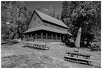 Drakesbad Guest Ranch. Lassen Volcanic National Park ( black and white)