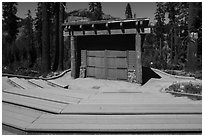 Amphitheater, Southwest campground. Lassen Volcanic National Park ( black and white)
