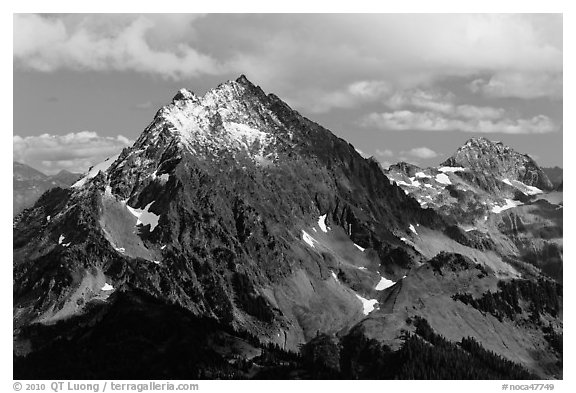Johannesburg Mountain, North Cascades National Park.  (black and white)