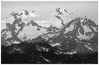 Mount Olympus at sunrise. Olympic National Park ( black and white)