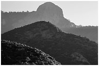 Hills below Moro Rock. Sequoia National Park ( black and white)