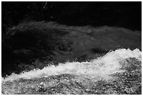 Water flowing over ledge, Marble Fall. Sequoia National Park ( black and white)