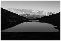 Guitar Lake and Mt Young. Sequoia National Park ( black and white)