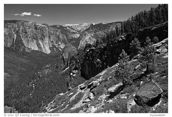 View of Yosemite Valley from Stanford Point. Yosemite National Park, California, USA.