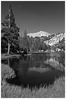 Middle Young Lake, afternoon. Yosemite National Park ( black and white)