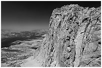 Mount Conness summit. Yosemite National Park ( black and white)