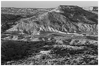 Salt Valley. Arches National Park, Utah, USA. (black and white)