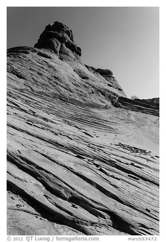 Sandstone swirls. Arches National Park, Utah, USA.