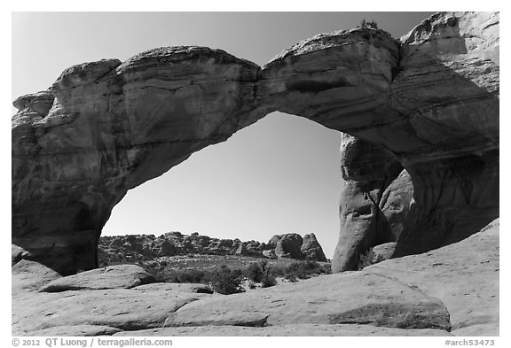 Broken Arch from the back. Arches National Park, Utah, USA.