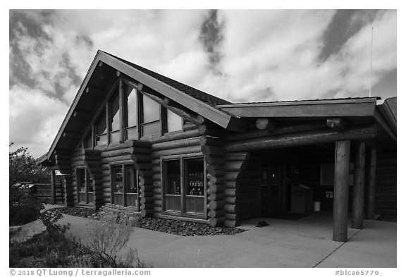 Visitor Center. Black Canyon of the Gunnison National Park (black and white)