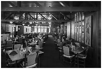 Dining room, Bryce Canyon Lodge. Bryce Canyon National Park ( black and white)