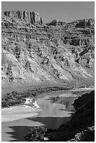 Cataract Canyon. Canyonlands National Park ( black and white)