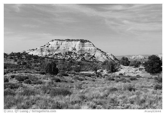 Aztec Butte. Canyonlands National Park (black and white)