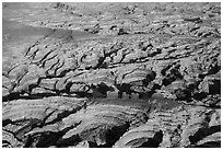 Aerial view of Chocolate Drops and Maze. Canyonlands National Park ( black and white)