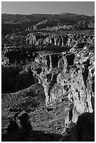 Cliffs near the Dollhouse. Canyonlands National Park ( black and white)