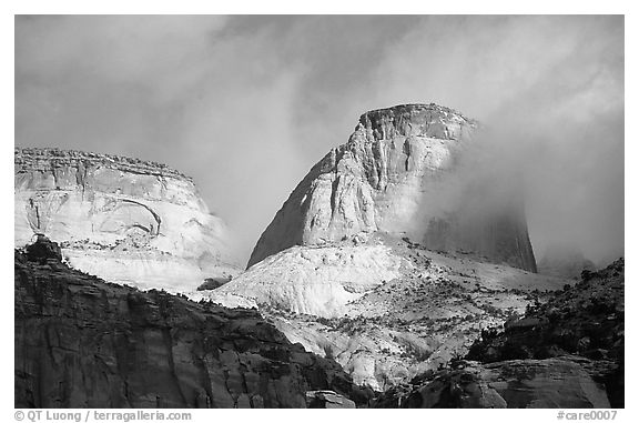 Golden Throne. Capitol Reef National Park (black and white)