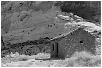 Behunin Cabin. Capitol Reef National Park ( black and white)