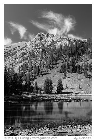 Stella Lake. Great Basin National Park (black and white)