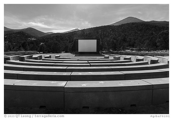 Astronomy Amphitheater. Great Basin National Park (black and white)