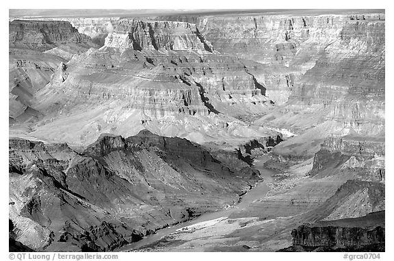 Colorado River from  South Rim. Grand Canyon National Park, Arizona, USA.