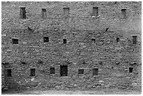Hopi House back wall. Grand Canyon National Park ( black and white)