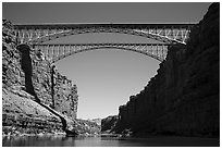 Navajo Bridge. Grand Canyon National Park ( black and white)