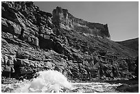 Wave in Marble Canyon. Grand Canyon National Park ( black and white)