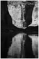 Shadows and reflections, Marble Canyon. Grand Canyon National Park ( black and white)