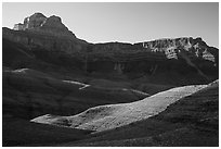 Buttes and mesas, late afternoon. Grand Canyon National Park ( black and white)