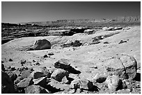 Esplanade, mid-day. Grand Canyon National Park ( black and white)