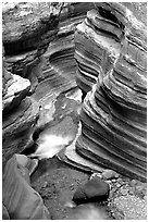Deer Creek Narrows. Grand Canyon National Park, Arizona, USA. (black and white)