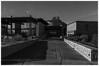 Visitor and Research Center. Mesa Verde National Park ( black and white)