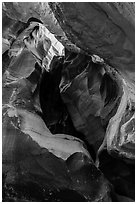 Alcove, Pine Creek Canyon. Zion National Park ( black and white)