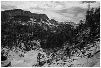 White Cliffs, Russell Gulch. Zion National Park ( black and white)