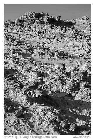 Concretions. Badlands National Park (black and white)