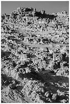 Concretions. Badlands National Park ( black and white)