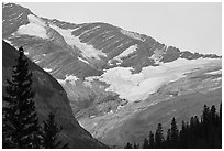 Jackson Glacier. Glacier National Park ( black and white)