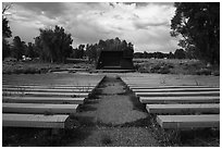 Amphitheater, Gros Ventre Campground. Grand Teton National Park ( black and white)