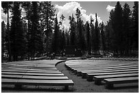 Amphitheater, Colter Bay Village. Grand Teton National Park ( black and white)