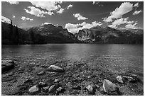 Phelps Lake. Grand Teton National Park ( black and white)