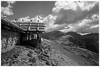 Alpine Visitor Center. Rocky Mountain National Park ( black and white)