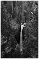 Tower Falls. Yellowstone National Park ( black and white)